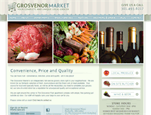 Tablet Screenshot of grosvenormarket.com